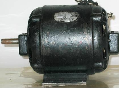 Repulsion induction 25 cycle motor, 1/4HP ‘Delco’